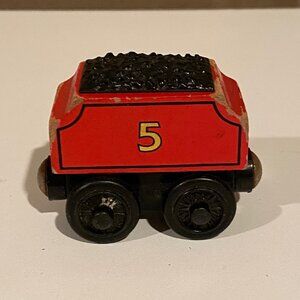James' Tender‎ Thomas & Friends Wooden Railway Train Car 2.5 Red Vintage